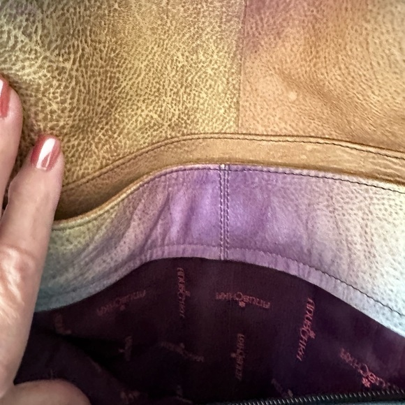 Anuschka Hand Painted Bag with Matching Wallet - Picture 7 of 16